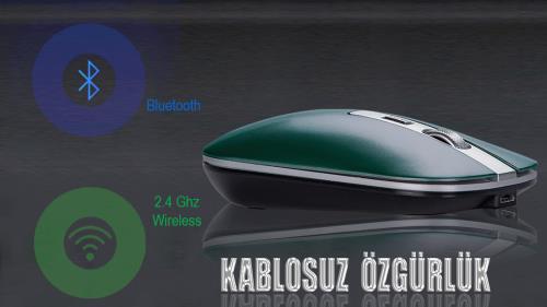 INCA IWM-531RY Bluetooth/Wireless Rechargeable Special Mouse KABLOSUZ